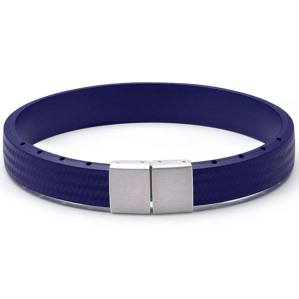 Bonetto Cinturini BON 4 Blue Rubber Bracelet-Holben's