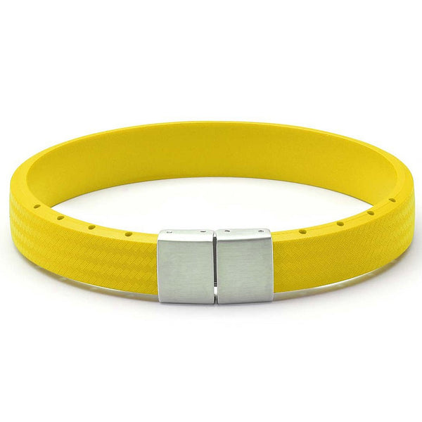 Bonetto Cinturini BON 4 Yellow Rubber Bracelet-Holben's