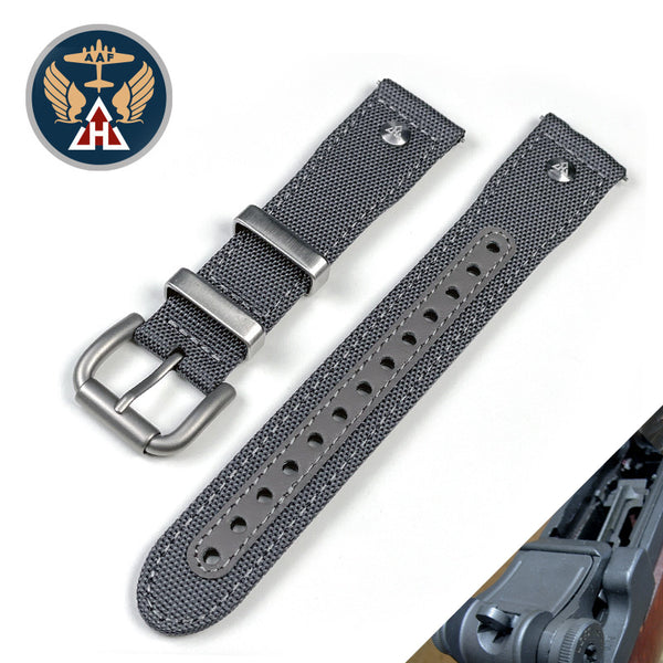 Haveston AAF Parkerized Grey Quick Release Watch Strap | Holben's