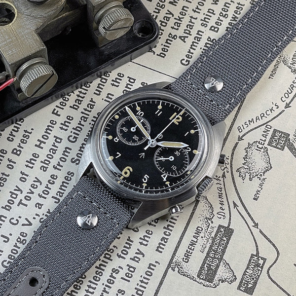 Haveston AAF Parkerized Grey Quick Release Watch Strap | Holben's