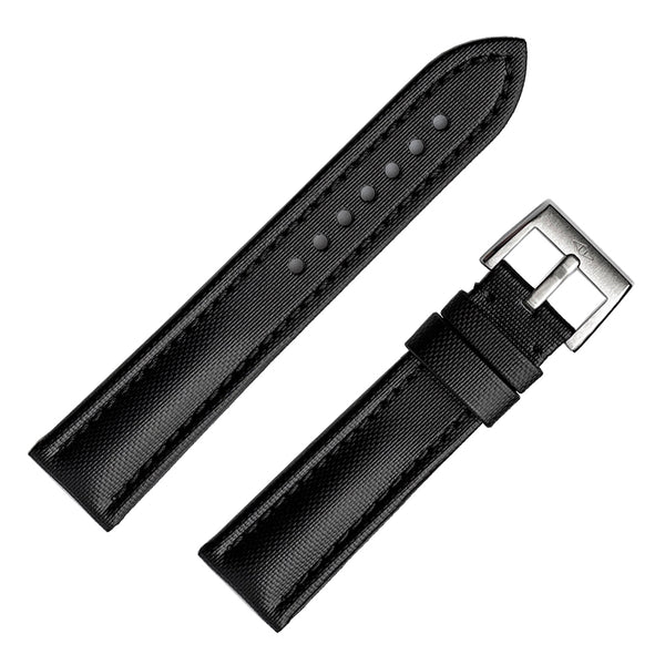 Artem Classic Sailcloth Black Watch Strap | Holben's