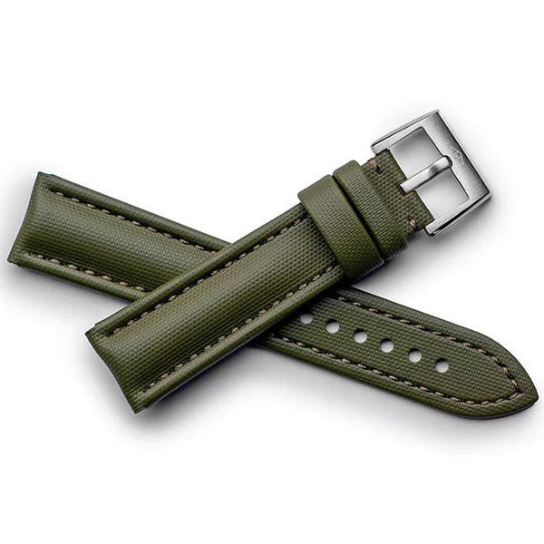 Artem Classic Sailcloth Green Watch Strap | Holben's