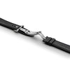 Artem HydroFlex Black Sailcloth FKM Rubber Watch Strap | Holben's