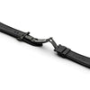 Artem HydroFlex Black Sailcloth FKM Rubber Watch Strap | Holben's