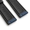 Artem HydroFlex Blue Sailcloth FKM Rubber Watch Strap | Holben's