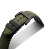 Artem HydroFlex Sailcloth FKM Rubber Green Watch Strap | Holben's