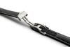 Artem Loop-Less Sailcloth Black White Stitch Watch Strap | Holben's