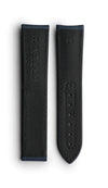 Artem Loop-Less Sailcloth Blue Watch Strap | Holben's