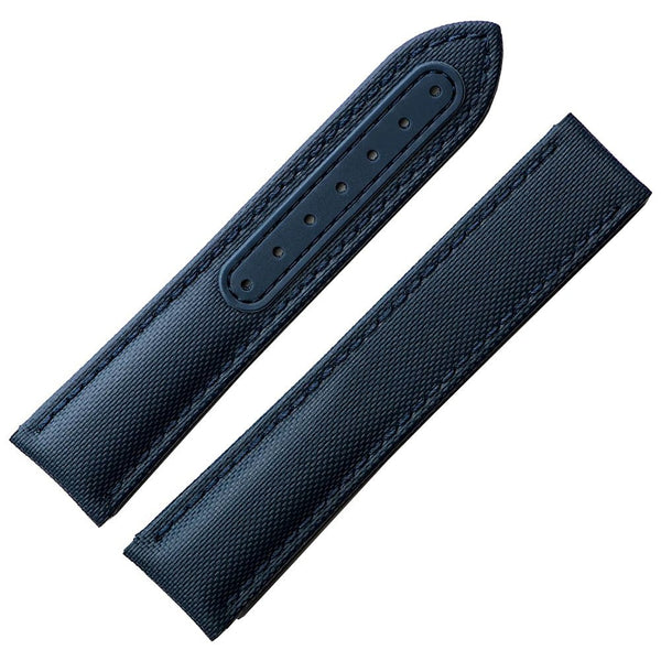 Artem Loop-Less Sailcloth Blue Watch Strap | Holben's