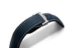 Artem Loop-Less Sailcloth Blue White Watch Strap | Holben's