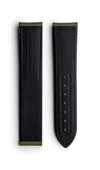 Artem Loop-Less Sailcloth Green Watch Strap | Holben's