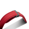 Artem Loop-Less HydroFlex Blood Moon Red Sailcloth Watch Strap | Holben's