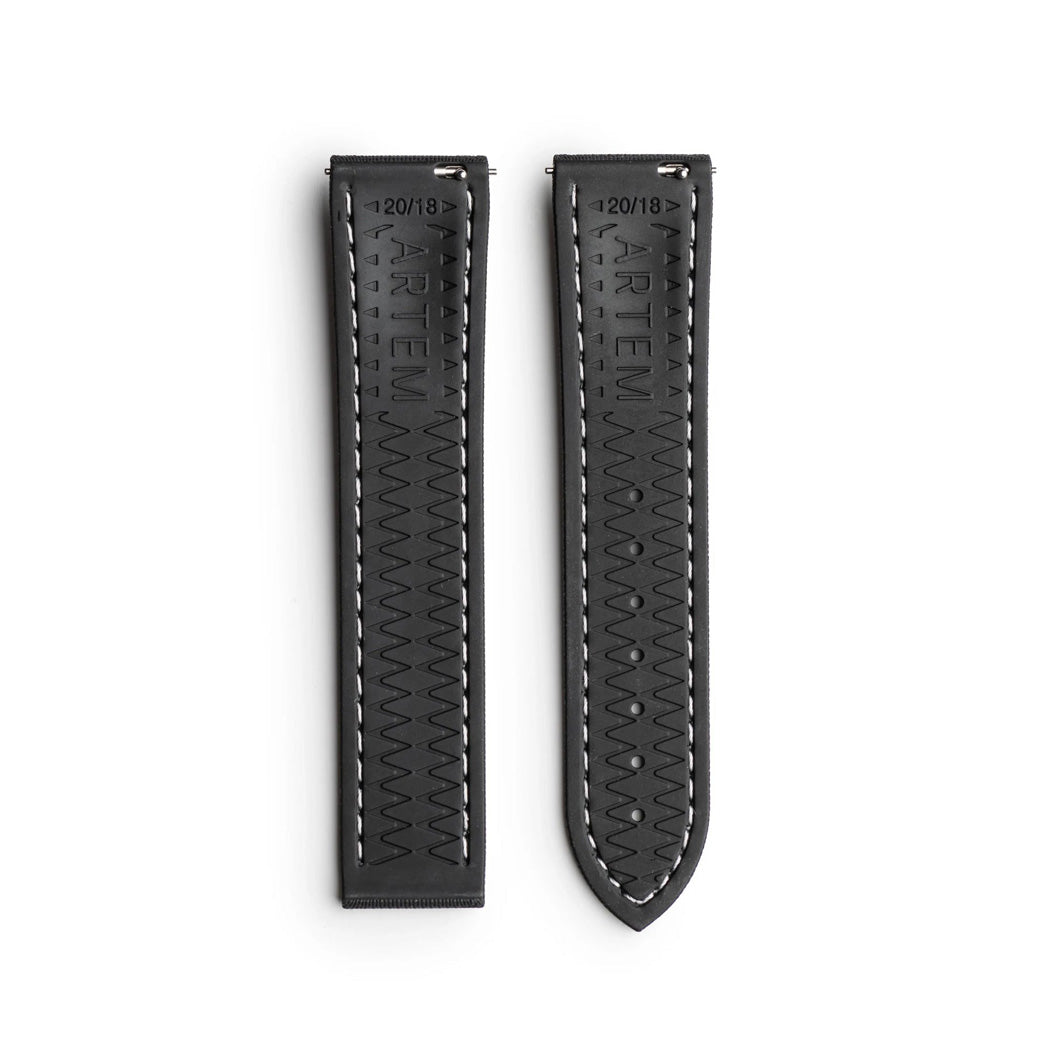 Artem Loop-Less HydroFlex Event Horizon Sailcloth Watch Strap | Holben's