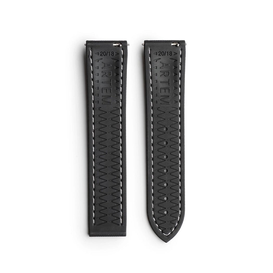 Artem Loop-Less HydroFlex Event Horizon Sailcloth Watch Strap | Holben's