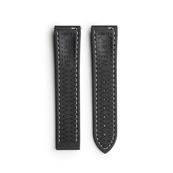 Artem Loop-Less HydroFlex Event Horizon Sailcloth Watch Strap | Holben's