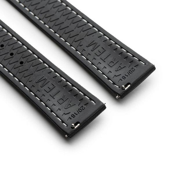 Artem Loop-Less HydroFlex Event Horizon Sailcloth Watch Strap | Holben's