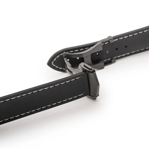 Artem Loop-Less HydroFlex Event Horizon Sailcloth Watch Strap | Holben's