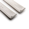 Artem Loop-Less HydroFlex Nova Light White Sailcloth Watch Strap | Holben's
