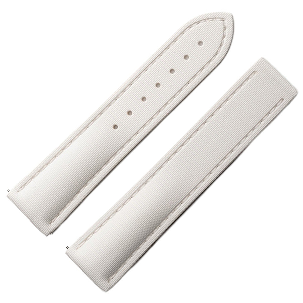 Artem Loop-Less HydroFlex Nova Light White Sailcloth Watch Strap | Holben's