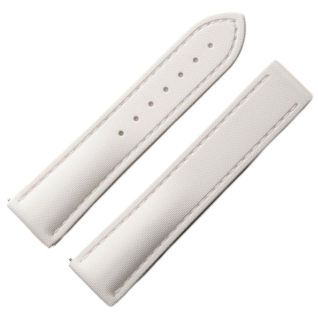 Artem Loop-Less HydroFlex Nova Light White Sailcloth Watch Strap | Holben's