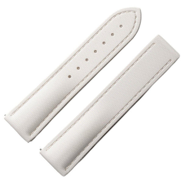 Artem Loop-Less HydroFlex Nova Light White Sailcloth Watch Strap | Holben's