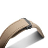 Artem Loop-Less HydroFlex Titan Dune Tan Sailcloth Watch Strap | Holben's