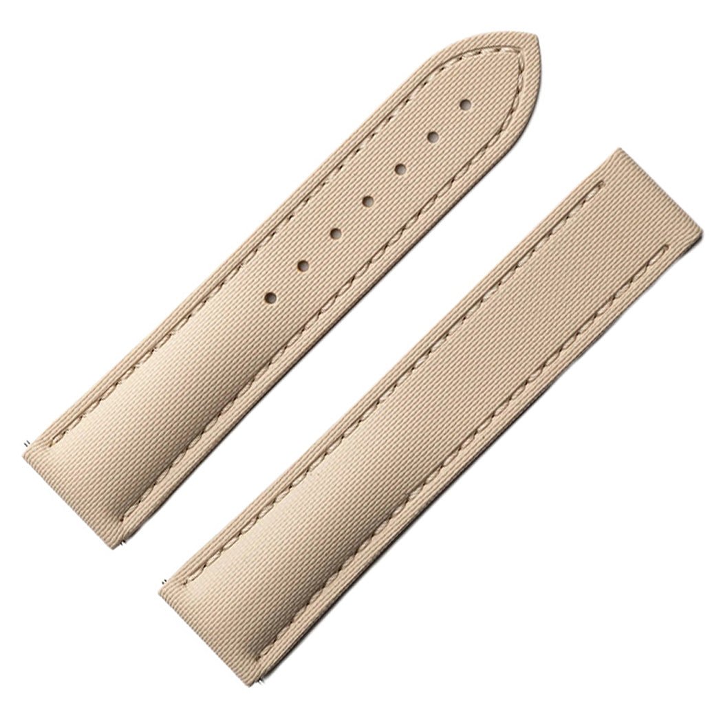 Artem Loop-Less HydroFlex Titan Dune Tan Sailcloth Watch Strap | Holben's