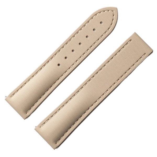 Artem Loop-Less HydroFlex Titan Dune Tan Sailcloth Watch Strap | Holben's