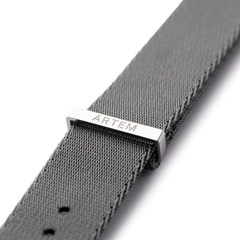 Artem NATO Grey Nylon Watch Strap | Holben's