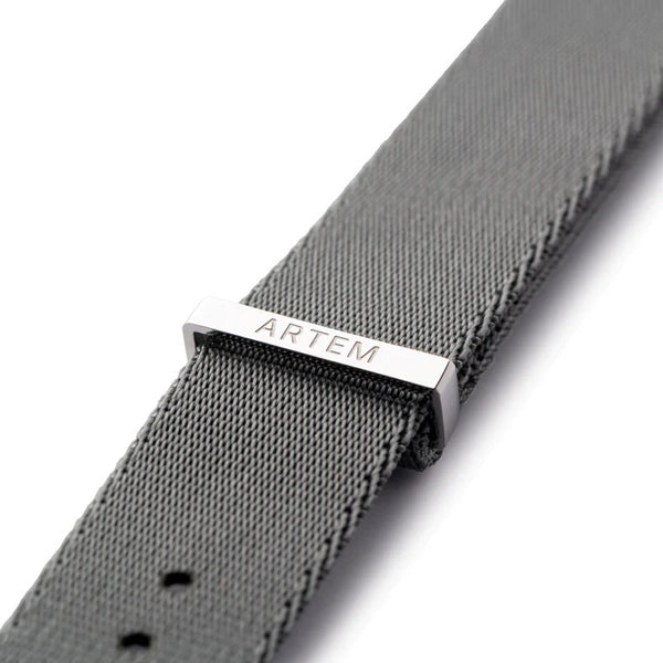Artem NATO Grey Nylon Watch Strap | Holben's