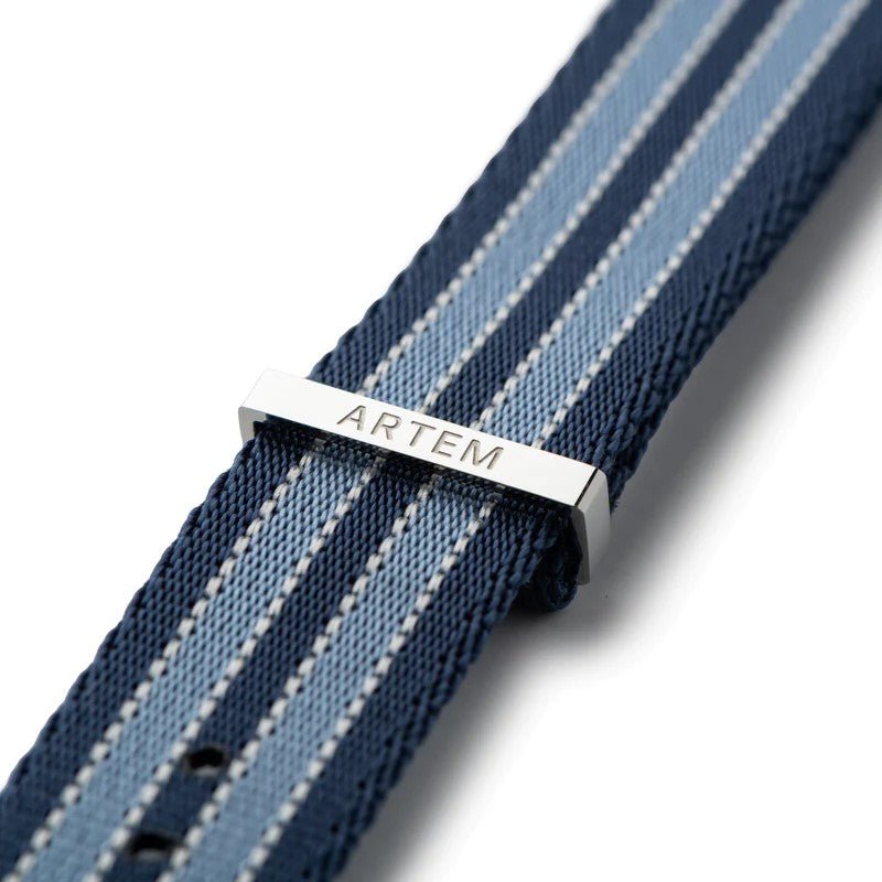 Artem NATO Summer Blue Nylon Watch Strap | Holben's