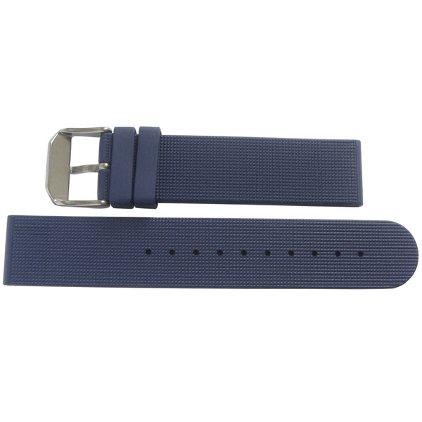 Bonetto Cinturini 270 Blue 294 Rubber Watch Strap | Holben's
