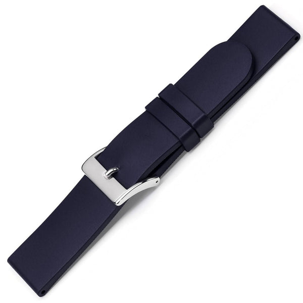 Bonetto Cinturini 270 Night Blue Rubber Watch Strap - Holben's