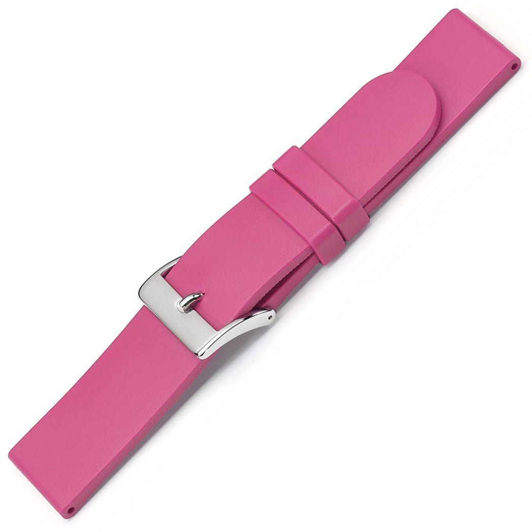 Bonetto Cinturini 270 Magenta Rubber Watch Strap - Holben's