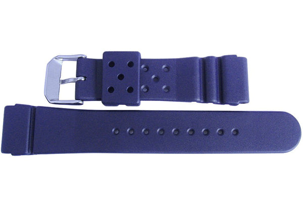 Bonetto Cinturini 284 Blue Rubber Watch Strap - Holben's