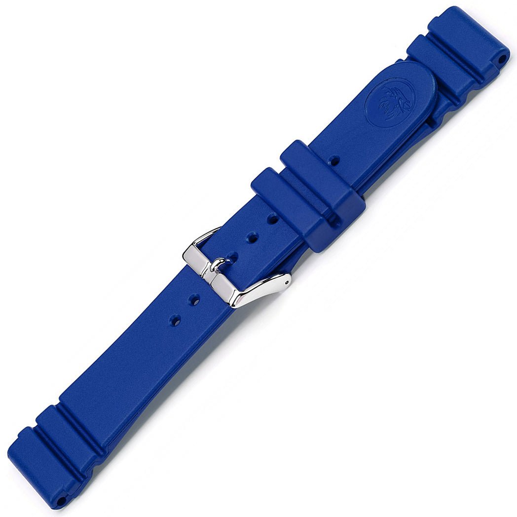 Bonetto Cinturini 284 Royal Blue Rubber Watch Strap - Holben's