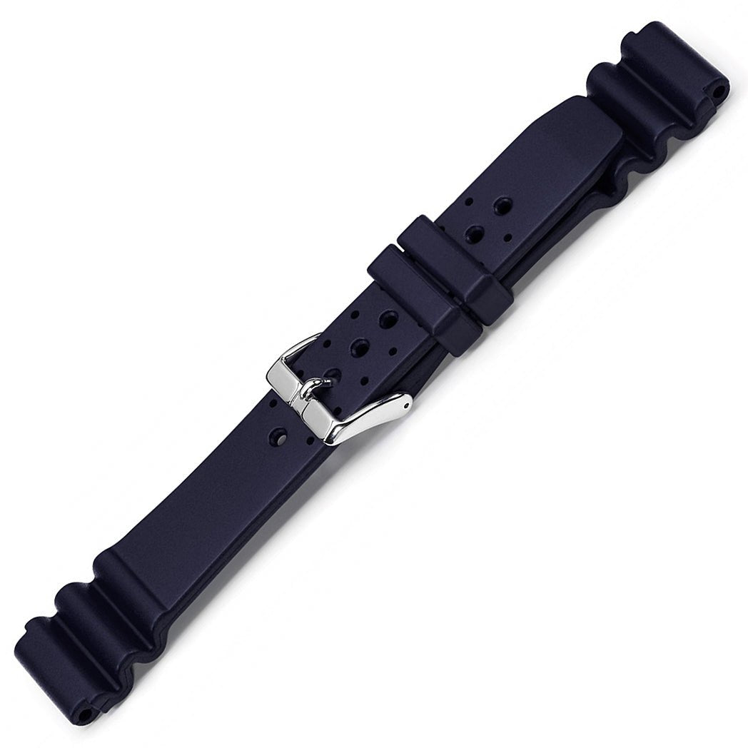 Bonetto Cinturini 285 Night Blue Rubber Watch Strap - Holben's