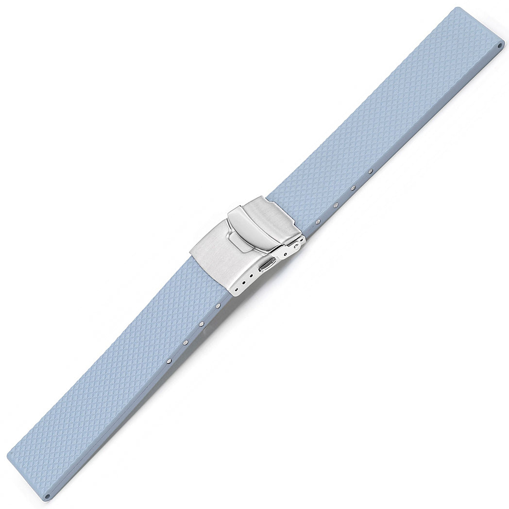 Bonetto Cinturini 300D Light Blue NBR Rubber Watch Strap | Holben's