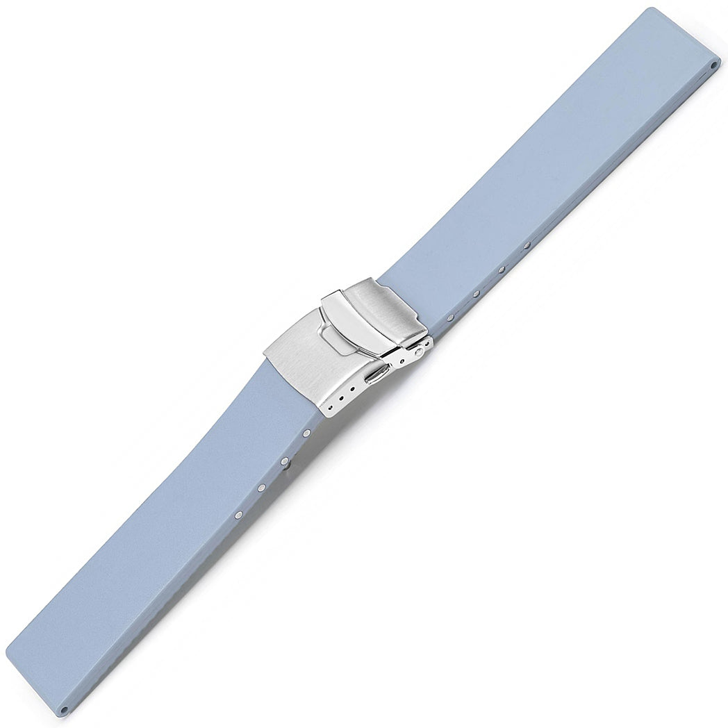 Bonetto Cinturini 300L Light Blue NBR Rubber Watch Strap | Holben's
