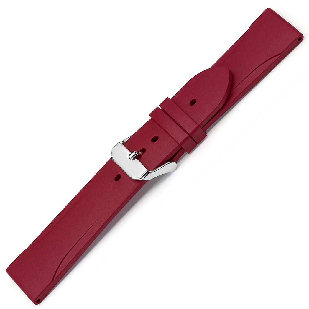 Bonetto Cinturini 315 Ruby Rubber Watch Strap - Holben's