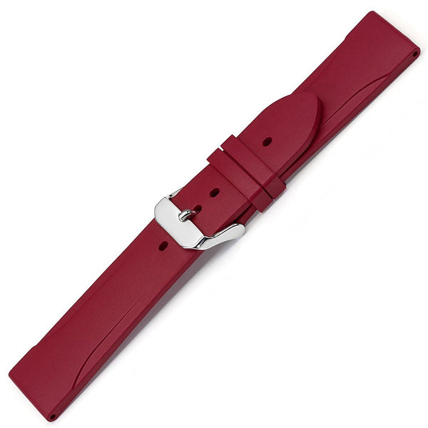 Bonetto Cinturini 315 Ruby Rubber Watch Strap - Holben's
