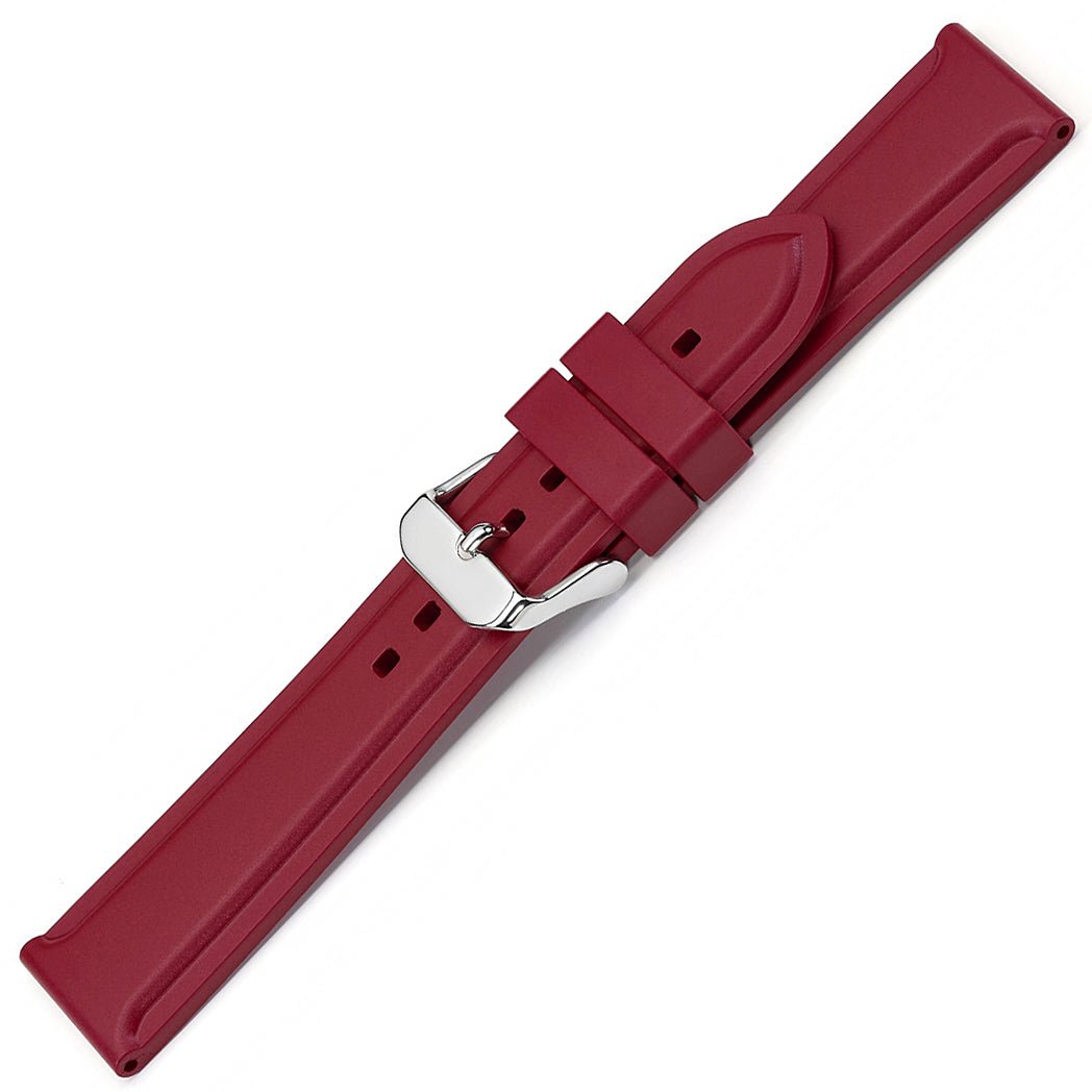 Bonetto Cinturini 326 Ruby Rubber Watch Strap - Holben's