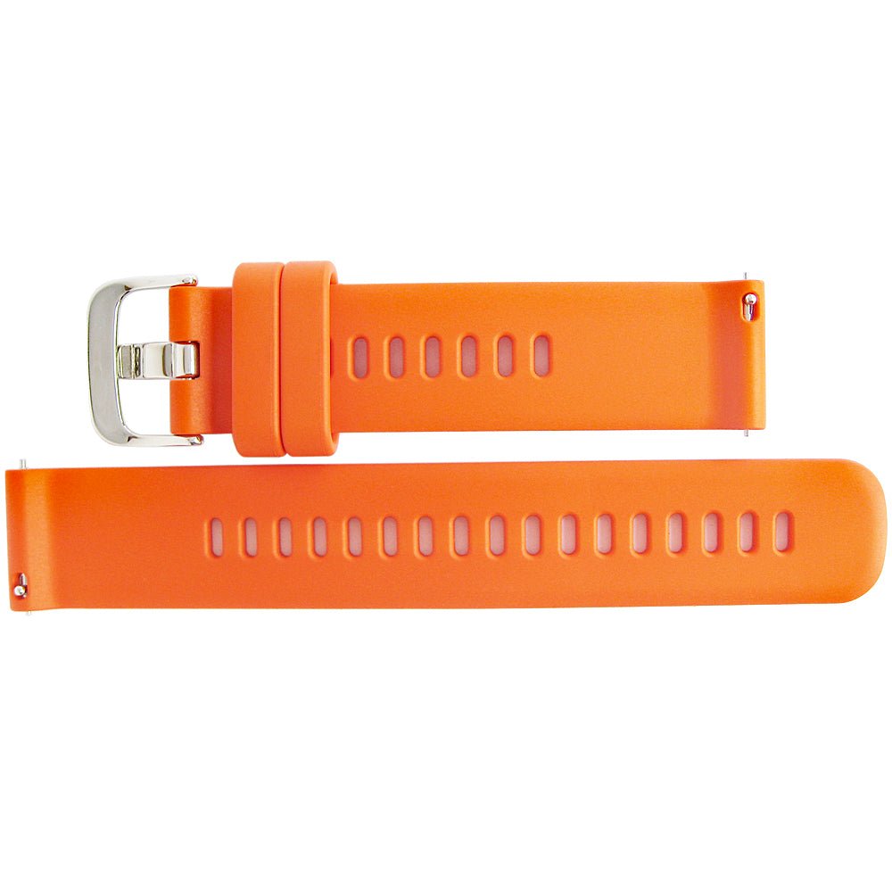 Bonetto Cinturini 330 Orange Rubber Quick Release Watch Strap - Holben's