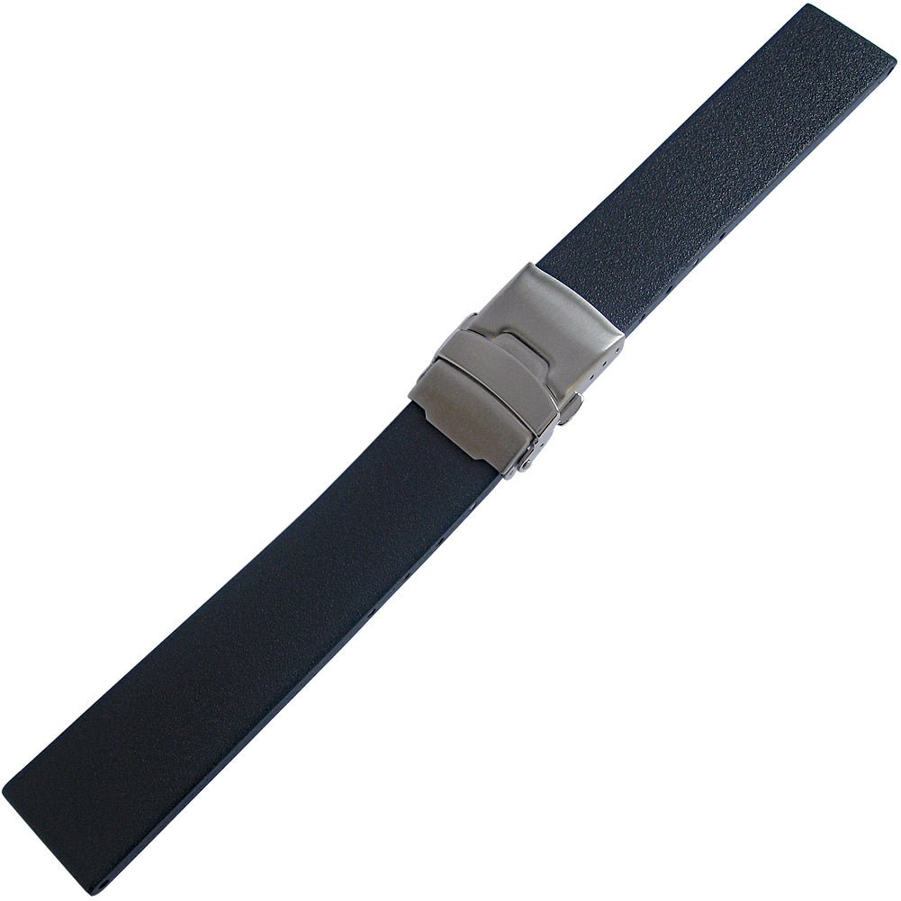 Bonetto Cinturini 400 GT Night Blue Rubber Watch Strap - Holben's