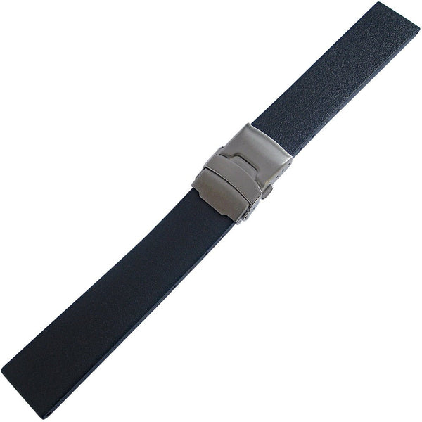 Bonetto Cinturini 400 GT Night Blue Rubber Watch Strap - Holben's