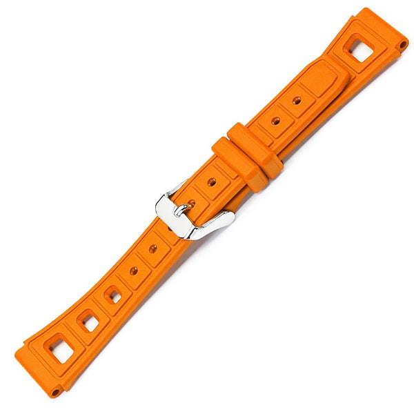 Bonetto Cinturini 295 Orange Rubber Watch Strap | Holben's