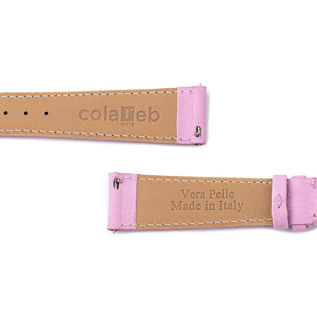 ColaReb Capri Pink Leather Watch Strap | Holben's