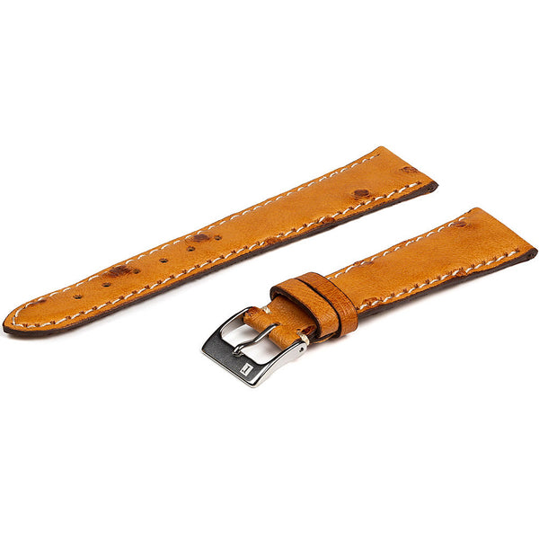 ColaReb Melbourne Chestnut Ostrich Leather Watch Strap