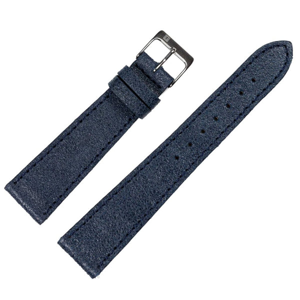 ColaReb Spoleto Stitching Blue Leather Watch Strap - Holben's