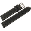 Di-Modell Rallye Black Contrast Stitch Leather Watch Strap-Holben's